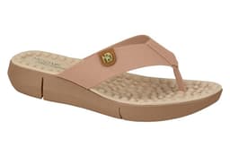 Tamanco Modare Salto Baixo Ultraconforto - 7142106 - Nude/Camel