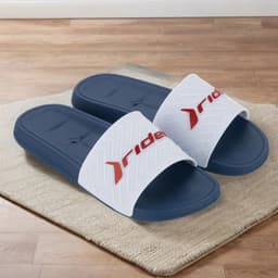 Chinelo Masculino Rider Free II Slide - 12323 - Azul/Branco/Vermelho
