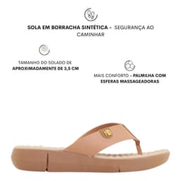 Tamanco Modare Salto Baixo Ultraconforto - 7142106 - Nude/Camel 2