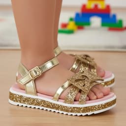Sandália Molekinha Baby - 2724112 - Dourado
