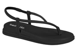 Sandália Feminina Papete Tira Pérola Beira Rio - 8513114 - Preto