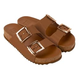Tamanco Papete Feminino Zaxy Partner III - 18063 - Marrom/Cacau/Cortiça