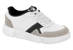 Tenis Infantil Molekinho - 2838123 - Branco/Cinza/Preto
