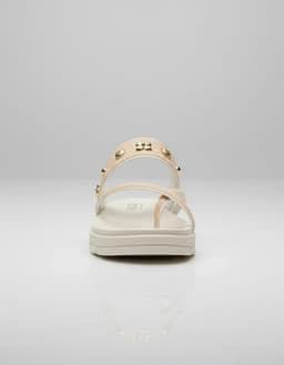 Tamanco Feminino Moleca - 5490125 - Off-white/Creme