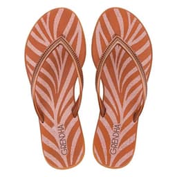Rasteirinha Grendha Mais Acai Energia - 18060 - Ocre Metalizado Zebra