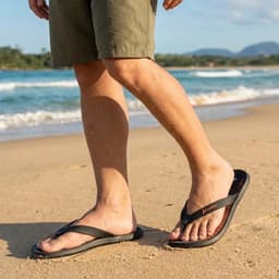 Chinelo Rider R1 Sport - 12628 - Preto/Preto/Laranja