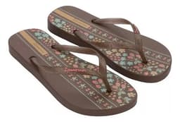 Chinelo Ipanema Oasis - 26571 - Marrom/Glitter Rosa