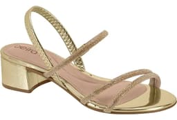 Sandália Feminina Beira Rio - 8345647 - Dourado/Bege/Dourado Shadow