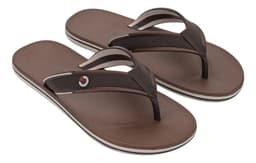 Chinelo Cartago Dublin III - 12579 - Marrom/Bege