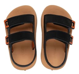 Sandália Urban Baby - 12660 - Bege/Preto/Laranja
