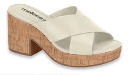 Tamanco Moleca - 5549100 - Off-white/Natural