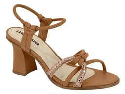 Sandália Moleca - 5567102 - Camel/Peach Claro/Ouro Rosado
