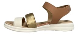 Sandália Modare - 7174127 - Nude/Dourado/Off-white