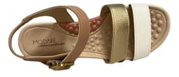 Sandália Modare - 7174127 - Nude/Dourado/Off-white