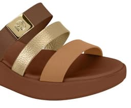 Tamanco Modare - 7227100 - Avelã/Camel/Dourado