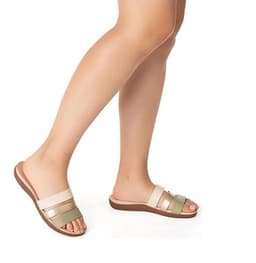 Tamanco Feminino Modare Ultra Conforto - 7125200 - Creme/Verde/Dourado