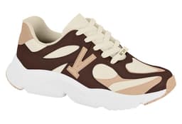 Tenis Vizzano - 1440110 - Off-white/Chocolate/Bege