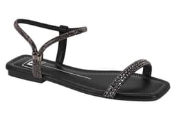 Sandália Moleca - 5462154 - Preto/Hematita/Preto
