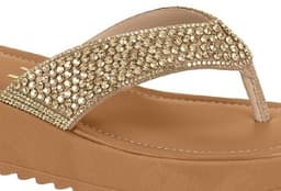 Tamanco Vizzano - 6492341 - Bege/Dourado Shadow/Camel
