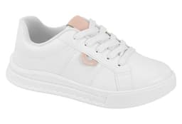 Tenis Molekinha - 2575124 - Branco/Rosê