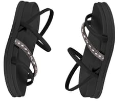 Sandália Moleca - 5590103 - Preto/Jet Hematita/Jet Hematita