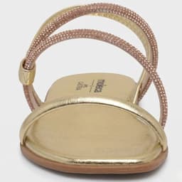 Sandália Moleca - 5560212 - Ouro Rosado/Prata