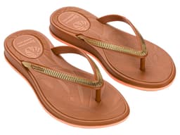 Chinelo Ipanema Shine - 27570 - Marrom/Rosa