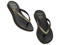 Chinelo Ipanema Shine - 27570 - Preto/Bege