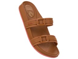 Chinelo Ipanema Shine Slide - 27571 - Marrom Pecan/Rosa