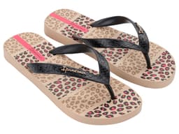 Chinelo Feminino Ipanema Happy - 25279 - Bege/Preto/Rosa