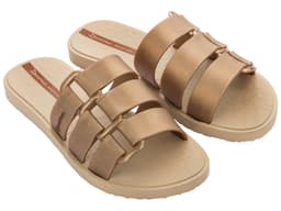 Tamanco Ipanema Bold - 26519 - Bege/Ouro