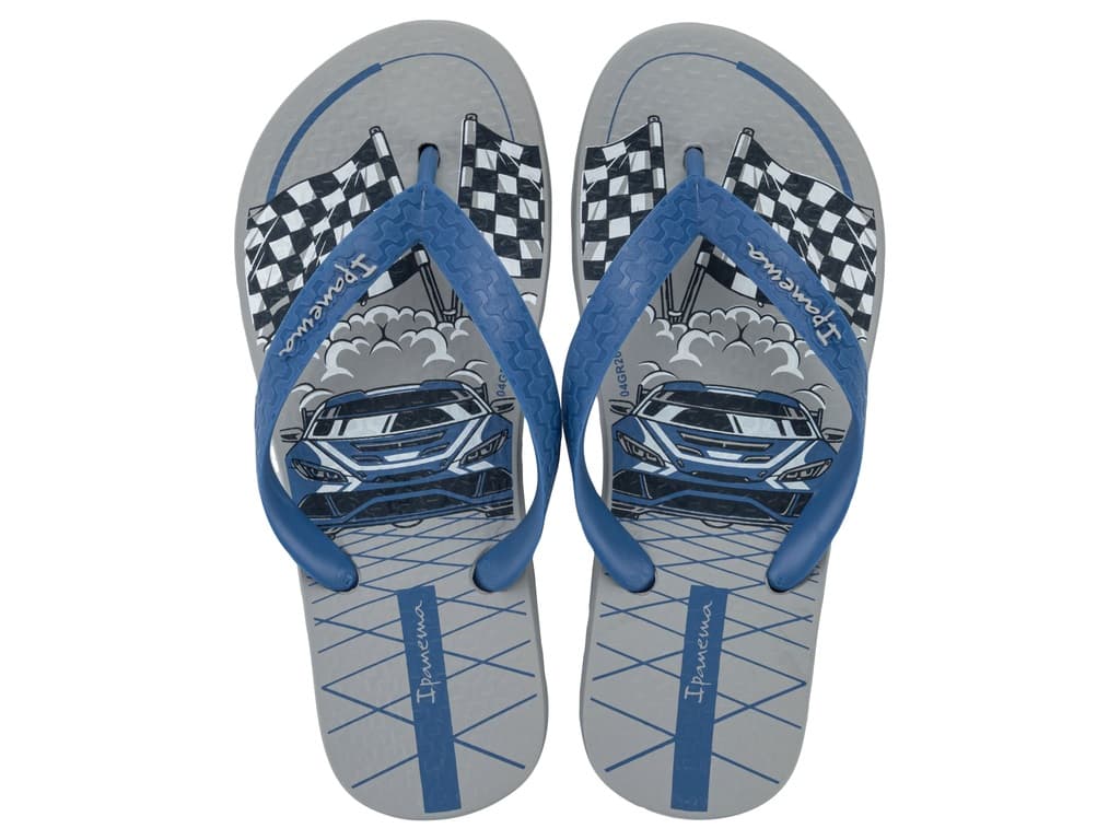 Cinza/Azul/Branco