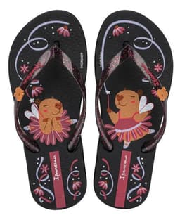 Chinelo Ipanema Hype - 27388 - Preto/Preto Glitter/Rosa