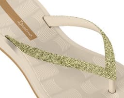Chinelo Ipanema Gold - 27542 - Dourado Bege/Glitter/Bege