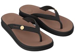Chinelo Ipanema Anatomica Pluma - 27563 - Preto/Preto/Marrom