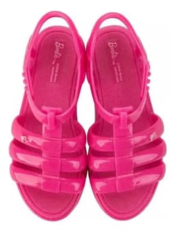 Sandalia Infantil Barbie Road Trip - 23071 - Rosa Escuro/Glitter