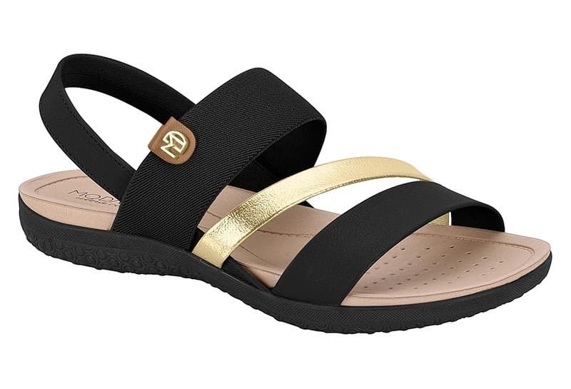 Preto/Dourado/Tan