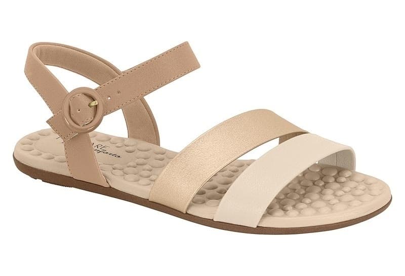 Nude/Dourado/Creme