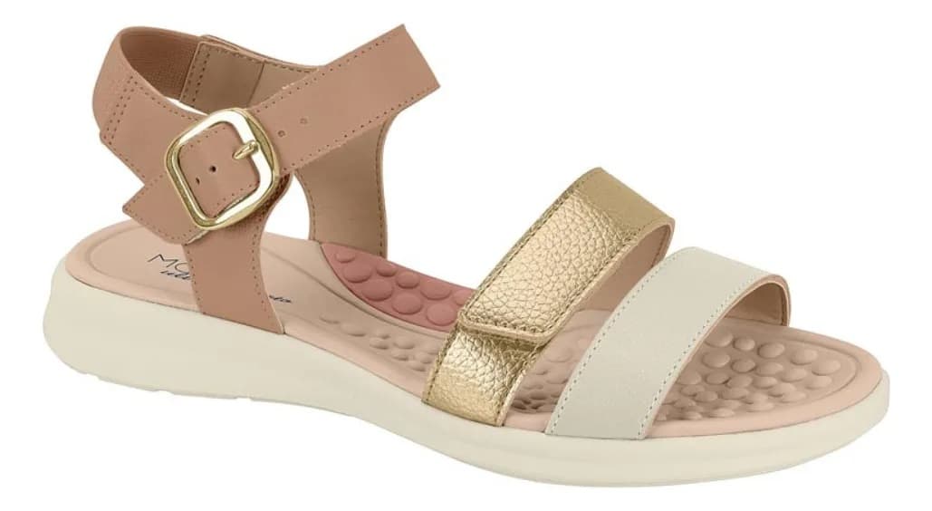 Nude/Dourado/Off-white